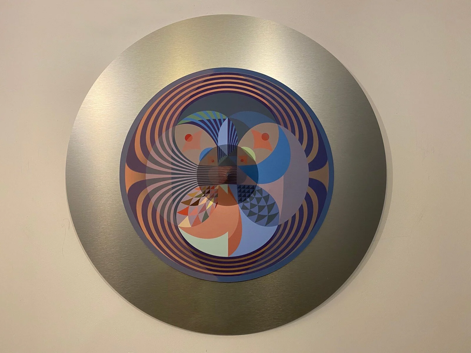Jonty Hurwitz & Yifat Davidoff, African Mask: Blue Flower, Stainless Steel, Aluminium, Cotton Paper & Ink, 2020