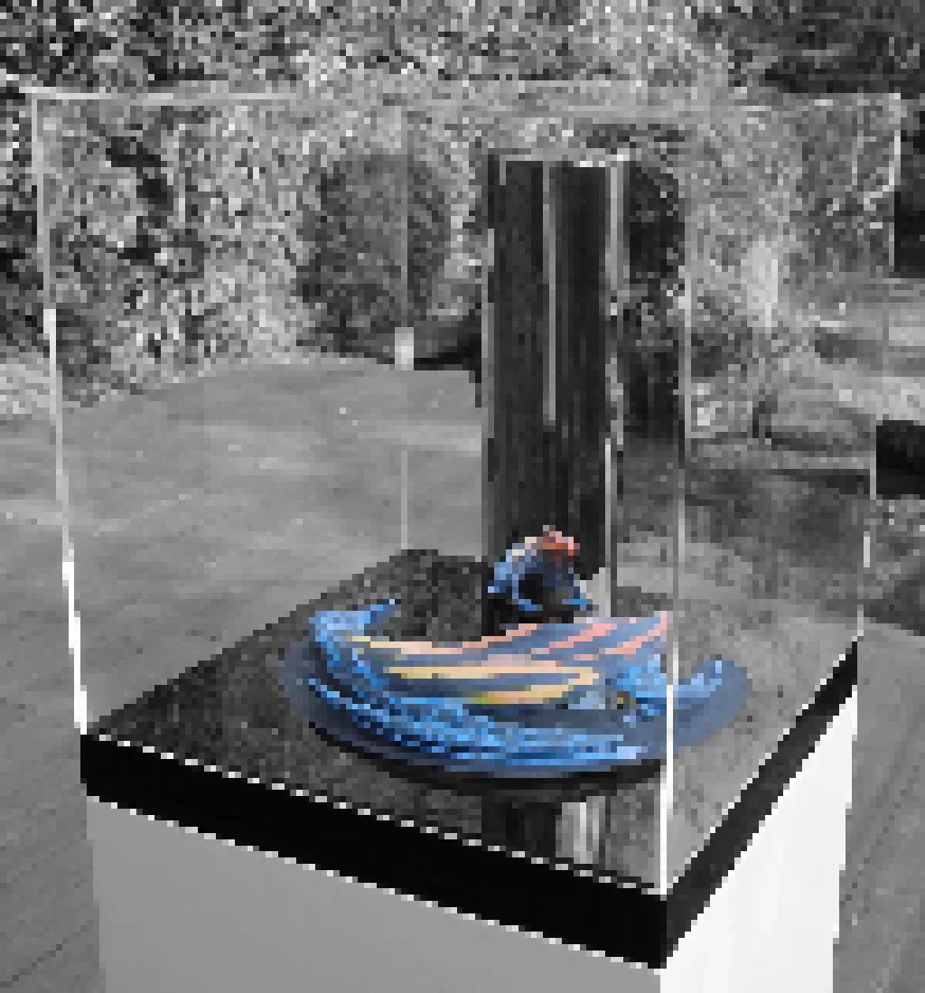 Jonty Hurwitz & Yifat Davidoff, D'Art Frog, Resin, Acrylic And Stainless Steel, 2022