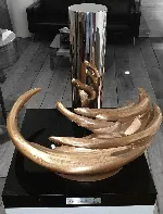 Jonty Hurwitz & Yifat Davidoff, Rejuvenation in Bronze - Scaled Edition, Bronze And Stainless Steel, 2026