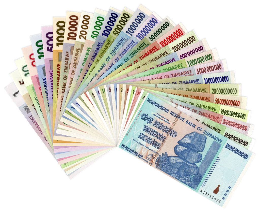 Hyperinflation the Zimbabwe Tale — Zimbabwean_banknote_collage,_third_dollar.png