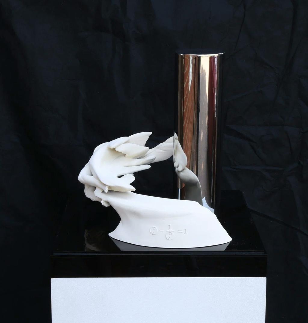 Meditating Together (Yin Yang) white — meditating-together-jonty-hurwitz-yifat-davidoff-white-7.jpg