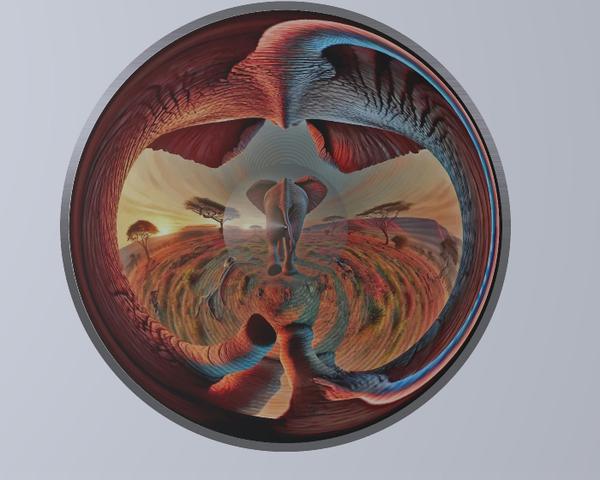 Jonty Hurwitz & Yifat Davidoff, From the Other Side, Stainless Steel, Aluminium, Cotton Paper & Ink, 2024