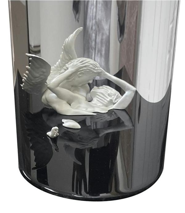 Jonty Hurwitz & Yifat Davidoff, Third Kiss, Silver, Copper And Stainless Steel, 2020
