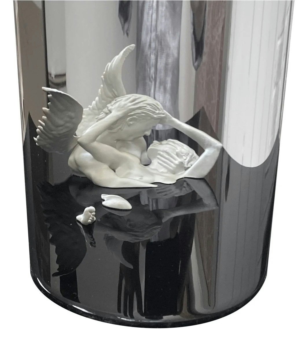 Jonty Hurwitz & Yifat Davidoff, Third Kiss, Silver, Copper And Stainless Steel, 2020