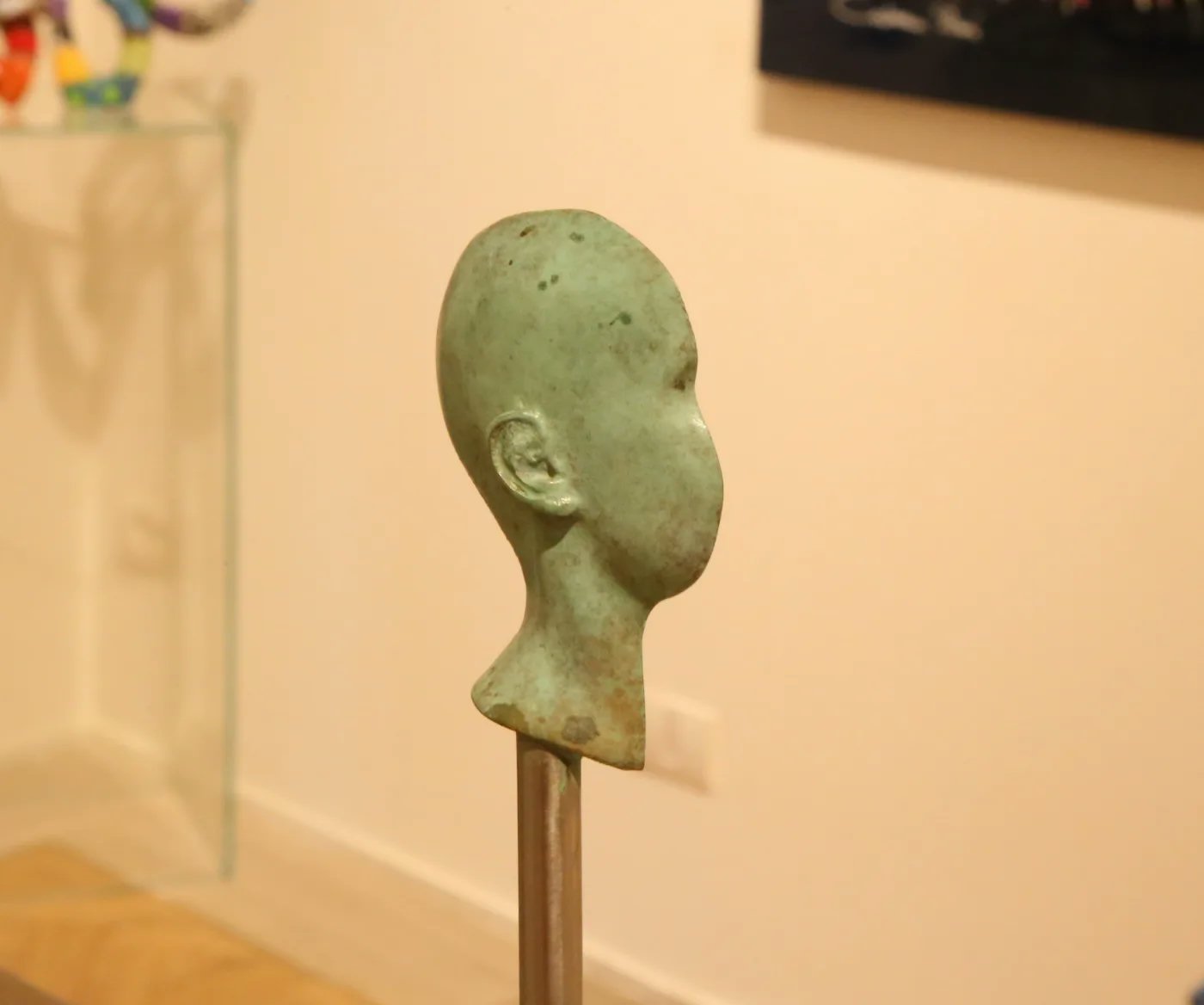 Jonty Hurwitz & Yifat Davidoff, Singularity in Green Bronze, Bronze And Steeel, 2021