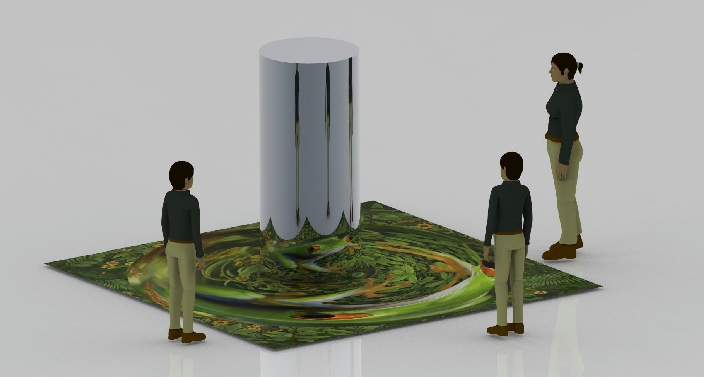 Jonty Hurwitz & Yifat Davidoff, The Jungle Secret, Stainless Steel And Matte Laminated Vinyl Print On PVC Board, 2026