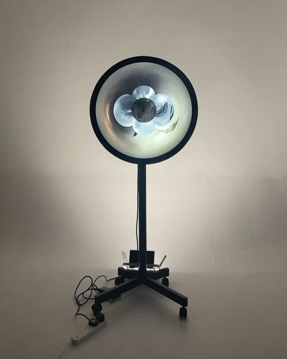 Jonty Hurwitz & Yifat Davidoff, The Hiraeth Aura Screen, Screen & Stainless Steel, Videos & Composed Music To Each Video, 2023