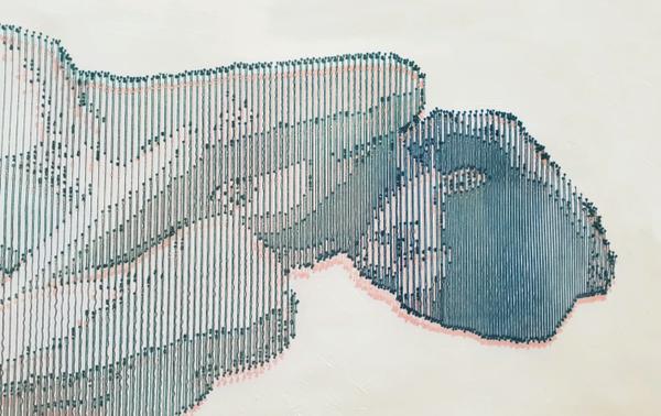Jonty Hurwitz & Yifat Davidoff, Glyndbourne Afternoon before the Opera, Acrylic And Ink On Paper, 2018