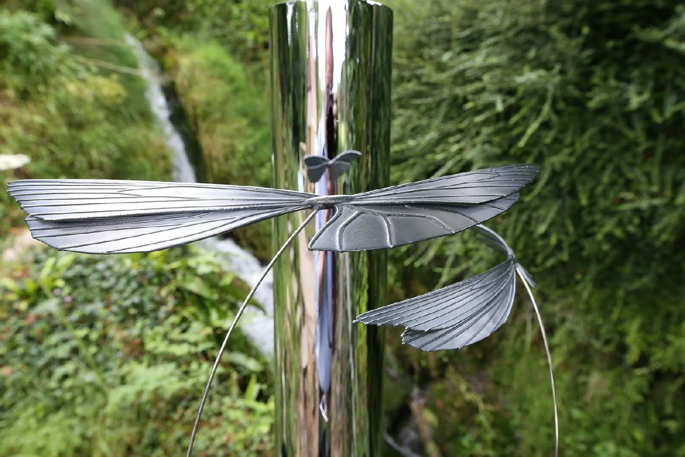 Jonty Hurwitz & Yifat Davidoff, Butterfly Effect, Sliver, Acrylic And Stainless Steel, 2019