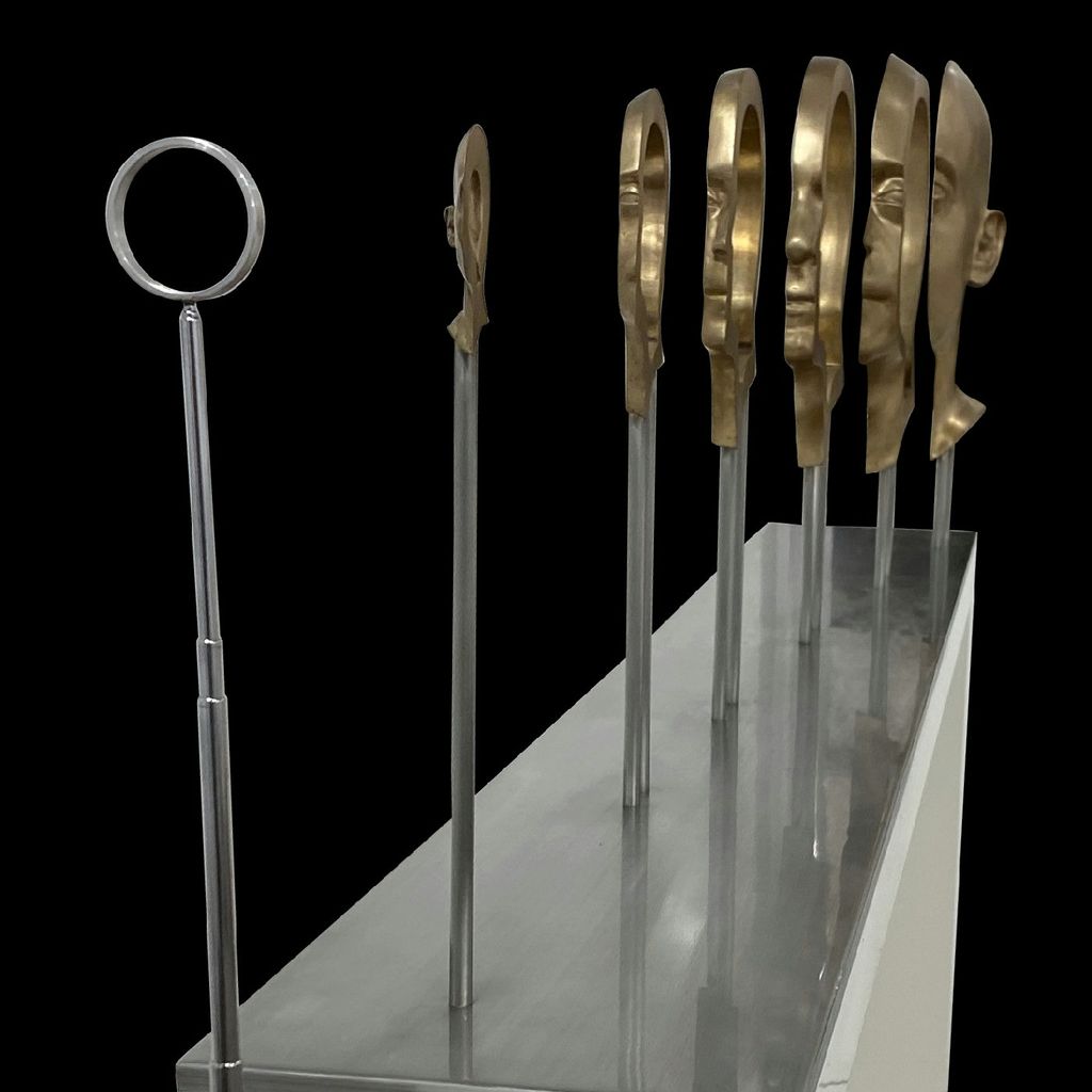 Jonty Hurwitz & Yifat Davidoff, Singularity Raw Bronze, Bronze & Steel, 2009