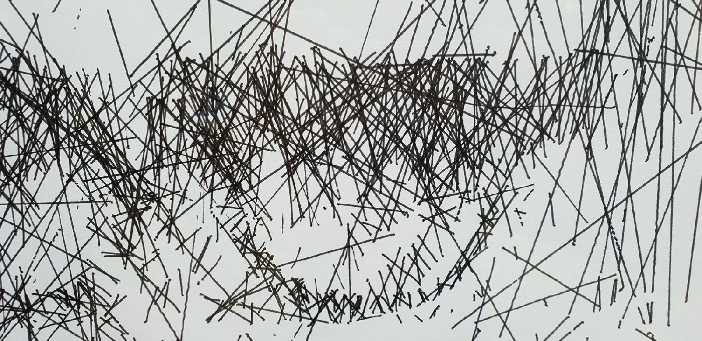 Jonty Hurwitz & Yifat Davidoff, Young Dad, Polargraph Using Ink On Paper, 2018