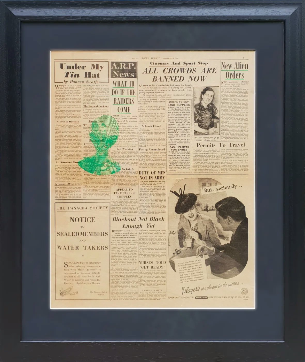 Jonty Hurwitz & Yifat Davidoff, New Alien Order, Polargraph Using Ink On The Illustrated London News, Dec 7, 1878, 2018