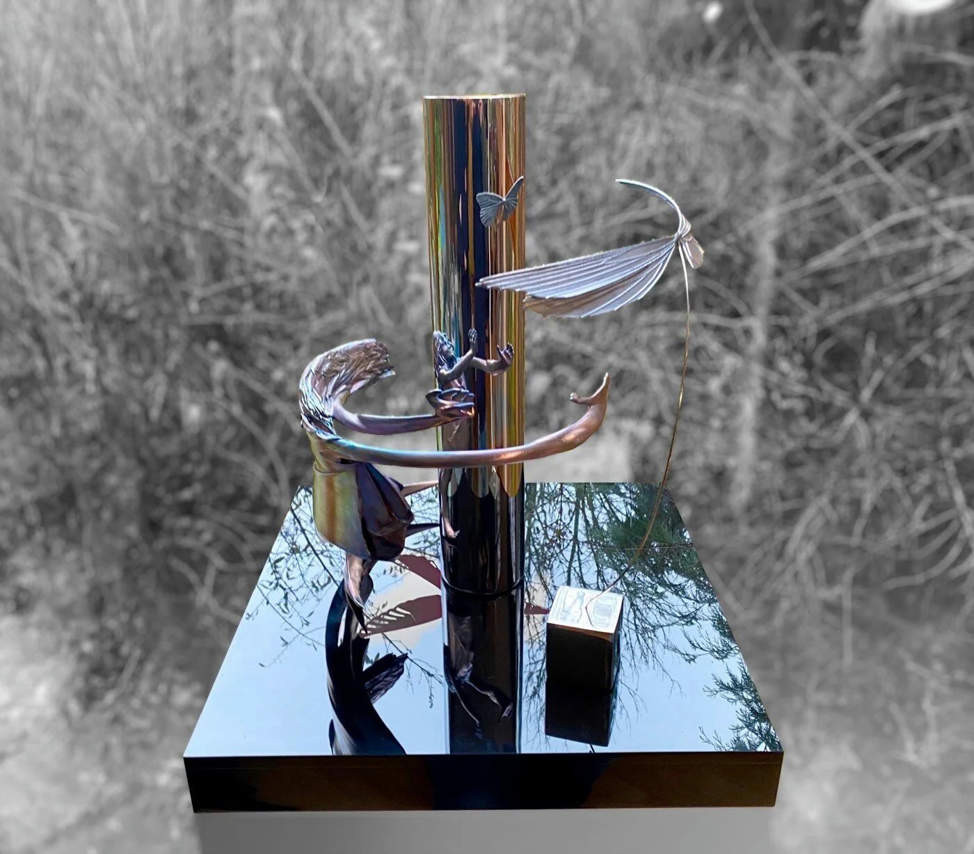 Jonty Hurwitz & Yifat Davidoff, Rainbow Childhood, Pure Silver And Stainless Steel, 2021
