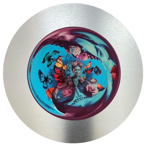 Jonty Hurwitz & Yifat Davidoff, Her Soul: A Tribute To Frida Kahlo, Stainless Steel, Aluminium, Cotton Paper & Ink, 2023