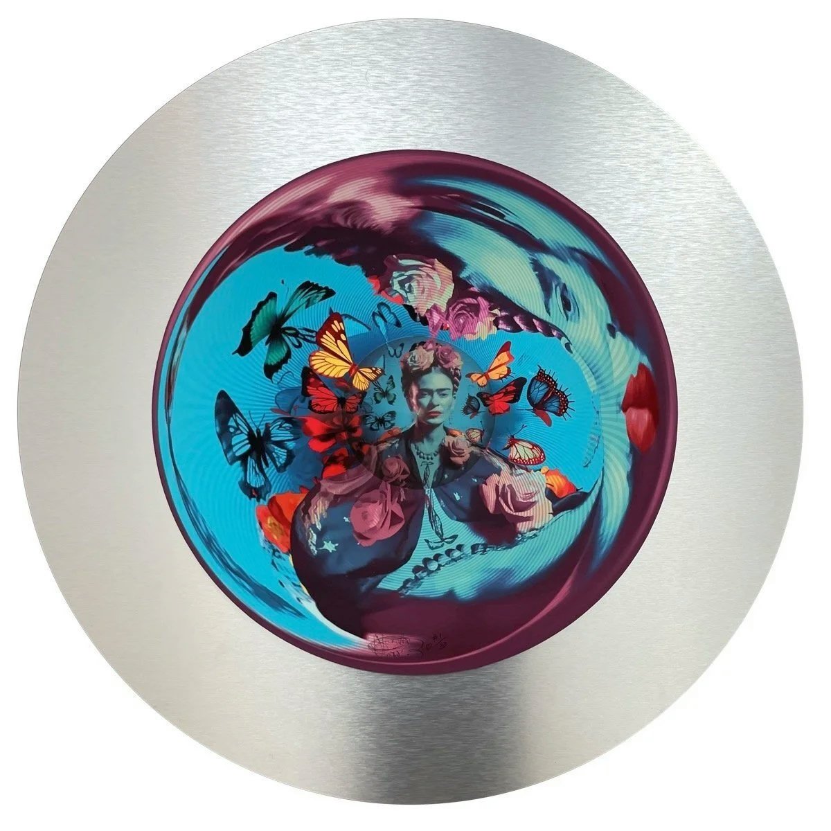 Jonty Hurwitz & Yifat Davidoff, Her Soul: A Tribute To Frida Kahlo, Stainless Steel, Aluminium, Cotton Paper & Ink, 2023