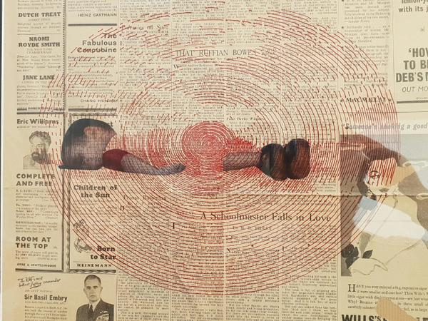 Jonty Hurwitz & Yifat Davidoff, Refugee Crisis, Polargraph Using Ink On The Illustrated London News, Dec 7, 1878, 2018